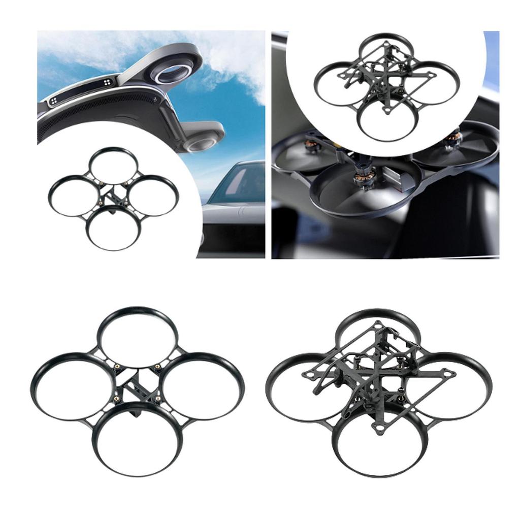 Brushless Whoop Frame DIY Parts Easy to Install for 1.7 inch Quadcopters PA12 Thickened Material for 45mm Propellers Lightweight