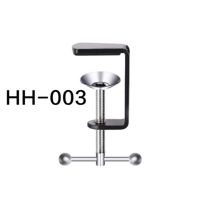 Verstellbare Aluminium-I-Träger-Tischleuchte mit Klemme und Tigermaulklemme