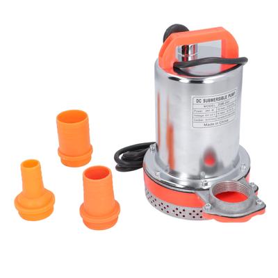 Bomba submersível DC24V 260W Bomba d'água de alta elevação 1 polegada 1,5 polegada 2 polegadas Porta de saída para lago de jardim