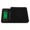Coffee Scale Timing Multi Units 0.1g Accuracy Portable Electronic Scale with Insulation Pad for Kitchen Outdoor Black