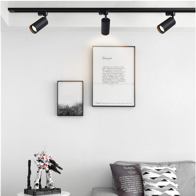 Nordic Rose Gold LED Track Spotlight, 7W Surface Mounted Ceiling and Background Wall Display Light.