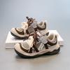 Spring Autumn Korean Kids Anti-Kick Hiking Shoes Boys Girls Soft Sole Velcro Casual Sneakers