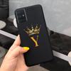 Silicone Case For Samsung Galaxy A51 Cover SM-A515F Fashion Letters Crown Soft TPU Phone Case For Samsung A31 A51 A71 Funda Capa