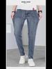 Men's Soft Elastic Slim-Fit Skinny Jeans, Korean Style, Trendy Long Pants, Suitable for Teenagers
