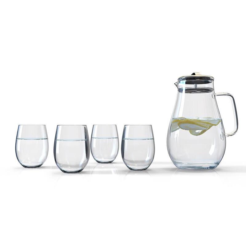 Borosilicate Glass Teapot Set with 4 Cups