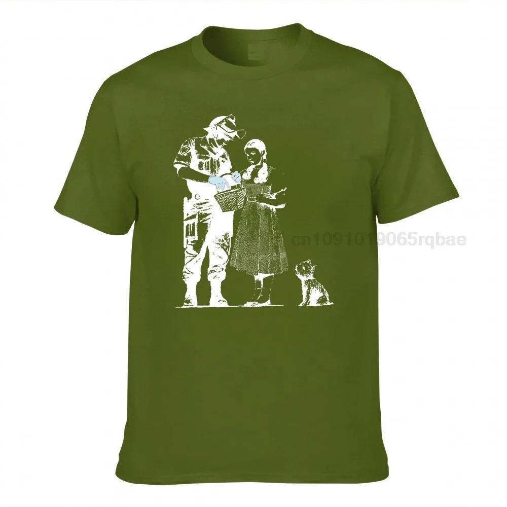 Banksy Dorothy From Oz Wizard Stop And Search Unisexs Ladies Tshirts Sizes Male Brand Teeshirt Unisex Summer Pure Cotton T Shirt