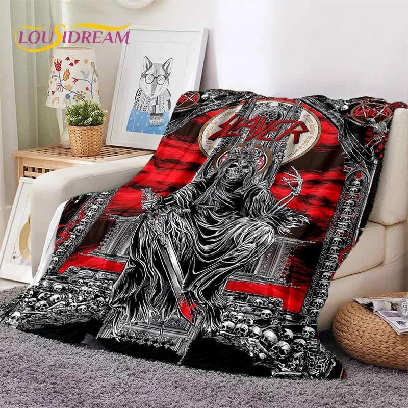 Rock Slayer Heavy Metal Band Soft Flannel Blanket for Beds Bedroom Sofa Picnic,Throw Blanket for Cover Outdoor Leisure Nap Gift