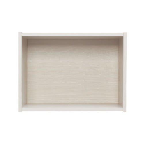 IRIS OHYAMA CX-1 Color Box, 1 Tier, 41.5cm Wide x 29cm Deep x 30.5cm High, Off-White