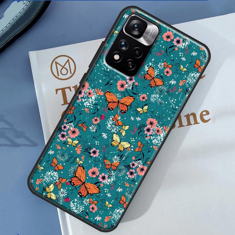 Luxury Butterfly Case For Xiaomi Redmi Note 13 12 11 9 10 14 Pro 9S 10S 11S 12S Redmi 14C 10C 12C 13C Cover