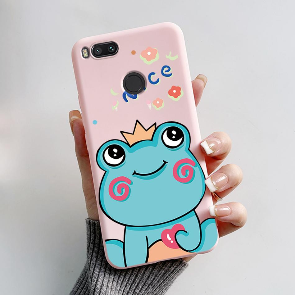 For Xiaomi Mi A1 Case Xiaomi Mi 5x Cute Bear Cartoon Frog Soft Silicone TPU Phone Back Cover Bumper For Xiaomi MiA1 Mi5X Fundas