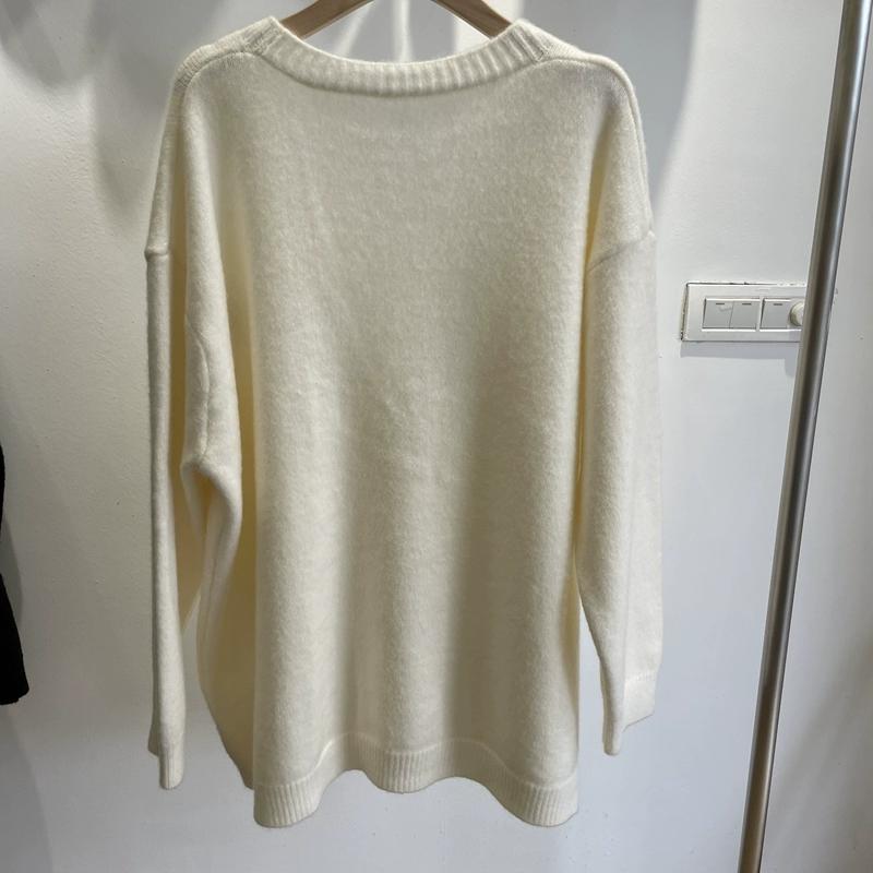 2025 Automne Femmes Pull Cardigan Tricot Basique Mode Hauts T-shirts Manches Longues Corée Chemise Manteau Ample