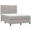 VidaXL Sommier à Lattes de Lit avec Matelas et LED, Lit Rembourré, Lit Double, Lit Adulte de Chambre à Coucher Intérieur, 3134797