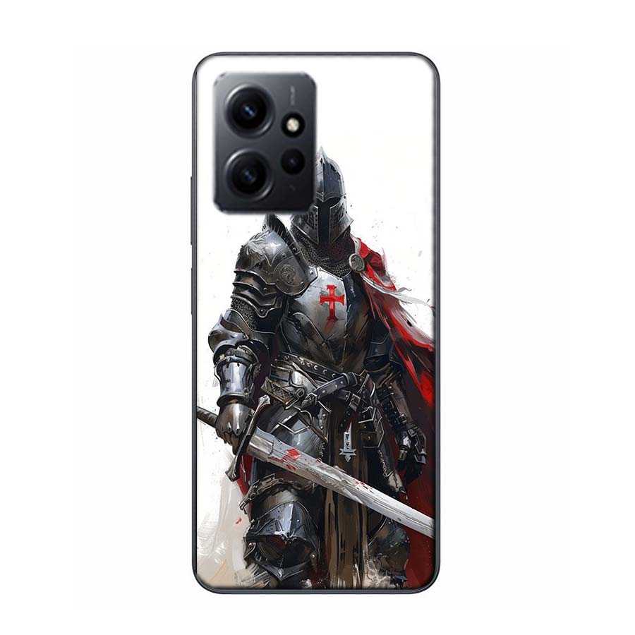 The Bright Red Crusade Phone Case For Redmi 12 13C 12C 15C 9 10 10C Note 13 Pro Plus 14 15 Pro 9T 9C 9A TPU Soft Cover Clear Cel