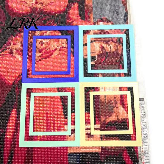 Rhinestone Painting Accessories 2Pcs Art Positioning Frame, Alignment Tool & Straight 3D Printed Auxiliary Frame Edge Ruler, for Crafts Ruler
