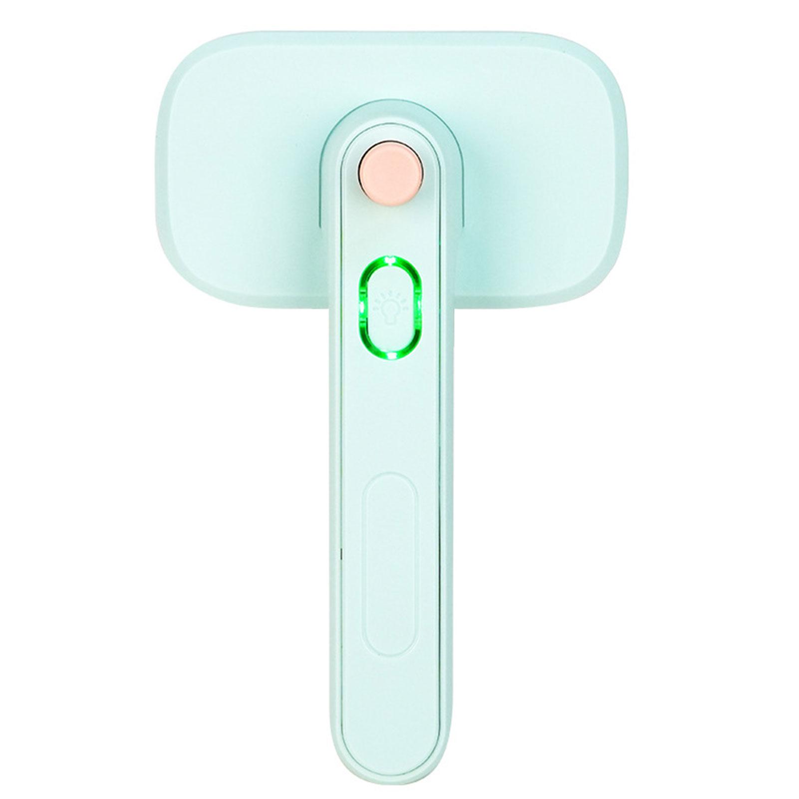 

Cats Grooming Hair Removal Rake Comb Massage Pin Brush Removing Loose Hair Electric Hair Remover Creating Beauty For Dogs Cats зелений