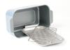 Rectangular Tempura Pot, Square Shape, IH & Gas Stove Compatible, Iron, with Tray and Rack, Safe Deep Fryer, Square Tempura Pot (Green), Inner Dimensi