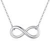Exquisite Minimalist Gold Non Tarnish Infinity Symbol Clavicle Chain Figure 8 Necklace For Women Elegant Jewelry