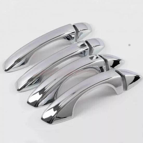 Chrome Door Handle Cover Smart Keyhole for Volkswagen Atlas 2018-2024