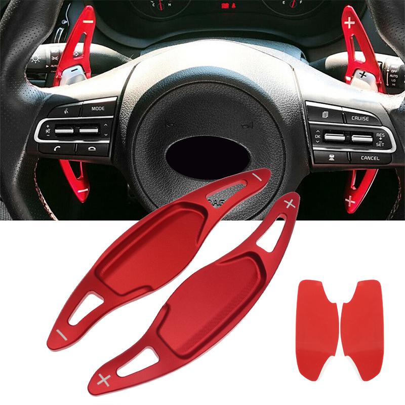 Paar Auto Lenkrad Shift Paddle Shifter Erweiterung Für Kia Stinger CK K8 2018 2019 2020 CNC Aluminium Legierung Chassis Teile
