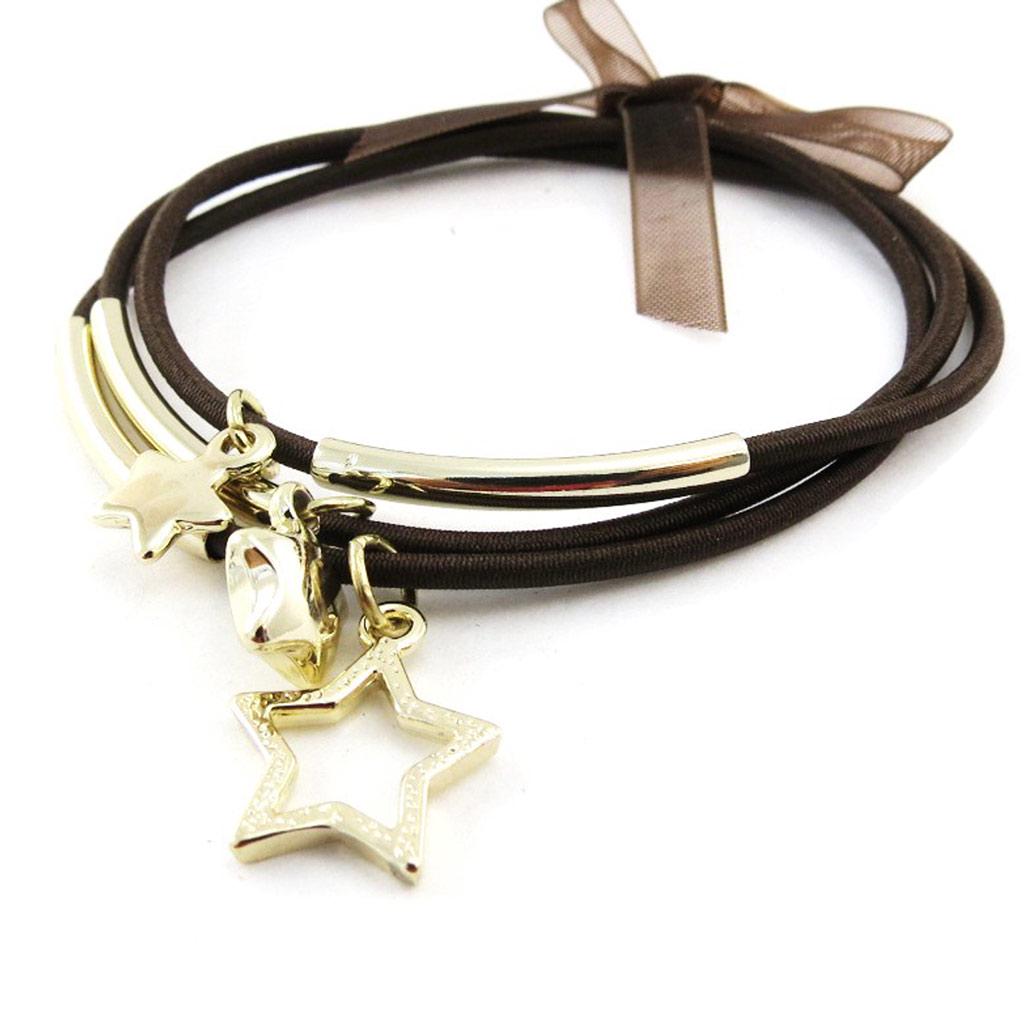Les Trésors De Lily [J2015] - Fancy Gold Brown 'Stars' Bracelet