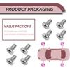 Pleoos Stainless Steel Brake Disc Rotor Screws, Screw Rotor Brake Disc Retaining Compatible With Honda, Acura, Hyundai and Kia Models, Stainless