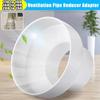 Exhaust Fans Adapter 150 To 100mm ABS Fittings Parts Pipe Plastic Reducer Tool Ventilation White 110 To 100 Mm