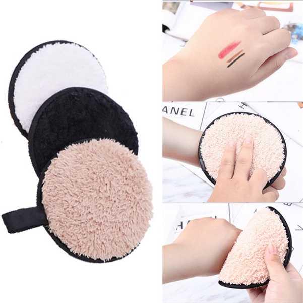 

Макияж слоеное лицо Microfiber Ткань колодки Мода Макияж Чистые колодки Косметика инструмент