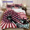 Patriotic Theme Statue of Liberty Bedding, Duvet Cover, Pillowcase, Home Decoration, Birthday Gift (1 * Duvet Cover+2 * Pillowcase, Coreless)