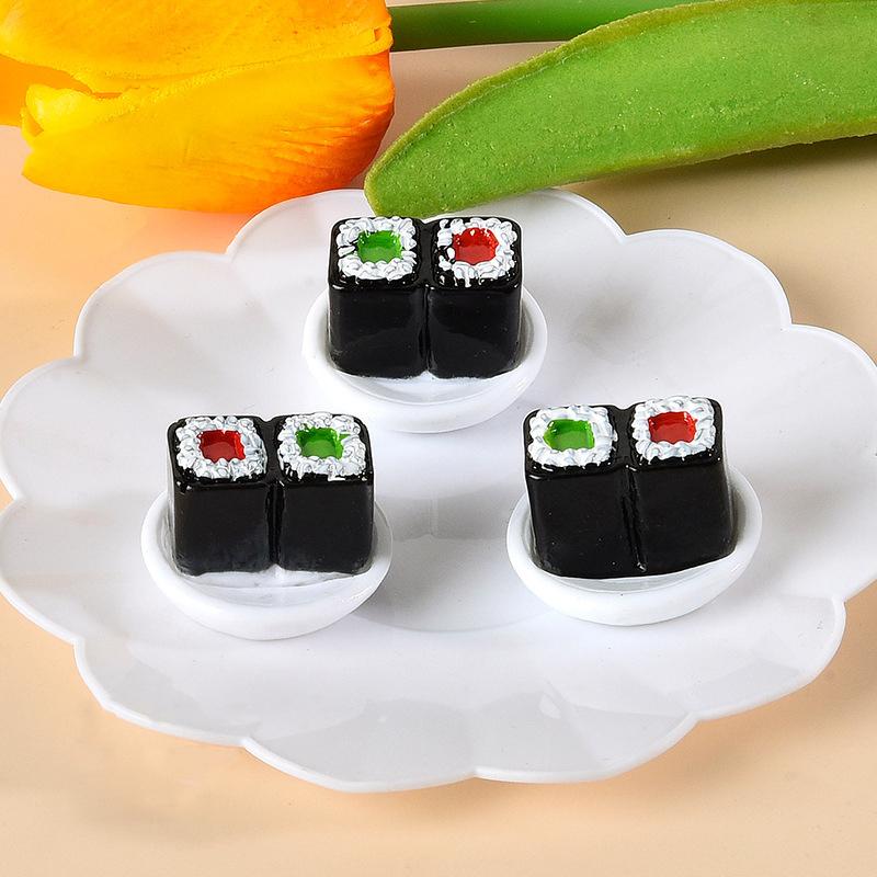 1/12 Dollhouse Simulation Sushi Model Dollhouse Miniature Kitchen Food Decoration Dolls House Scene Accessories Kid Toys