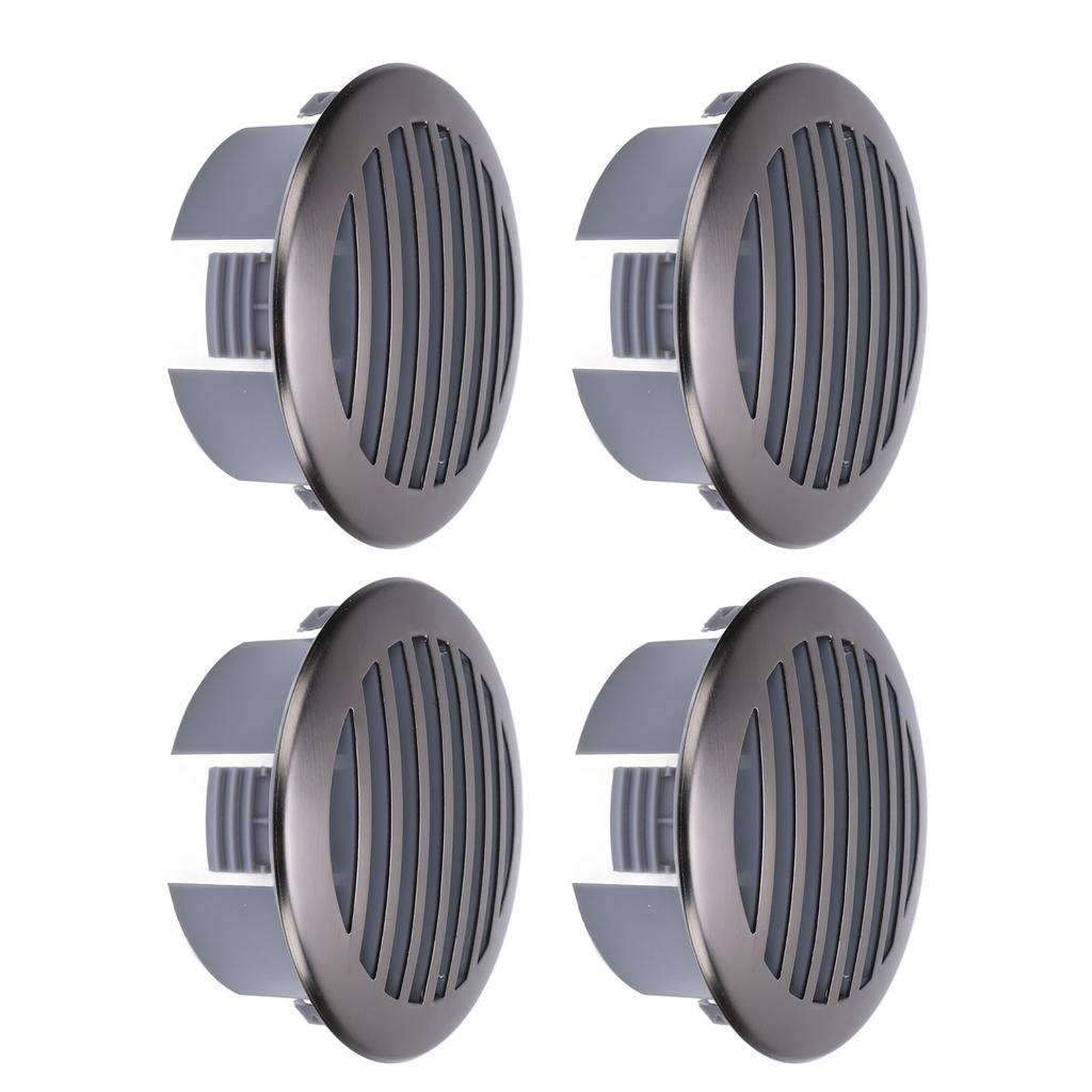 4 Stück 3 Zoll 76 mm RV Luftgitter Deckenlüftung 316 Edelstahl Bootsbelüftungsabdeckung Rundes Luftgitter Gitter für Yacht
