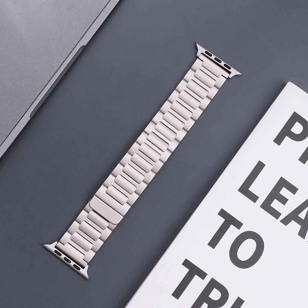 Suitable for Apple Watch Strap New Steel Strap Metal Chain Applewatch Strap s10s9ultra2se Stainless Steel s8iwatch Male and Fema