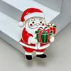 Yousheng Zinc Alloy Santa Claus Brooch Enamel Cartoon Father Christmas Pin Sweater Coat Backpack Decoration Clothing Accessories Festival Holiday Gift
