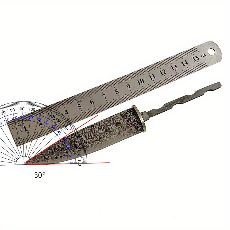 Damascus Steel DIY Billets Semi-finished Knife Tools Accessories Blade Fruit Knife Blanks Tool Parts Household DIY Billets Handmade