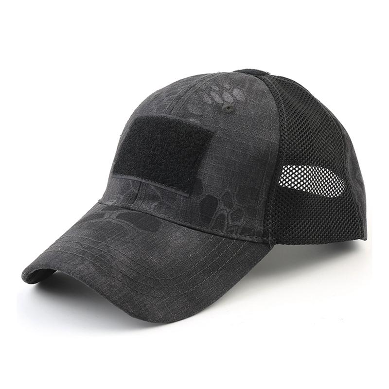 Tactical Army Hat Outdoor Sport Snapback Stripe Military Hats Camouflage Hat Simplicity Army Camo Hunting Mesh Cap
