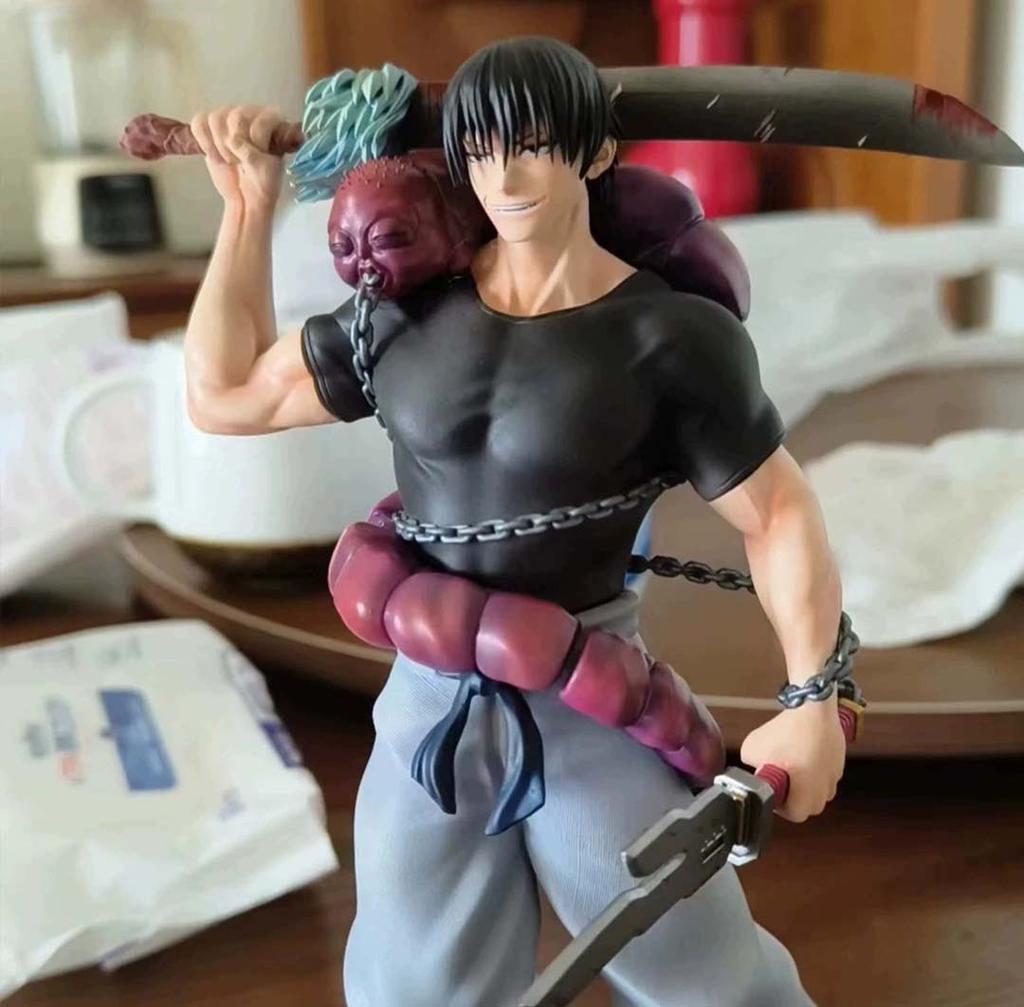 Anime JJK Figura Fushiguro Toji akciófigura PVC modellek Fushiguro Toji figura gyűjtemény Dísztárgyak Játékok Karácsonyi ajándékok 22CM