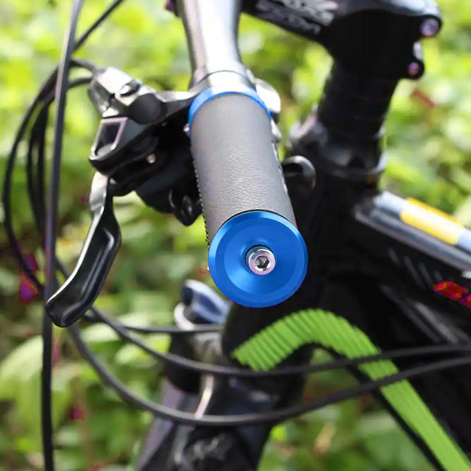 Bicycle Aluminum Alloy Handlebar End Plugs Anodized Colorful Bar End Caps for Road Bike Blue синий