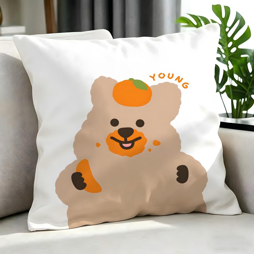 Animal Quokka Cushion Cover Cushion Cover Set 4Pcs 50X50 45X45 40X40 Pillowcase Decorative Sofa Home Decor