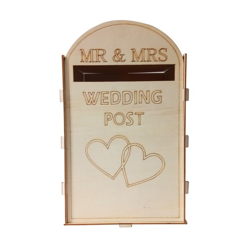 

Свадебное деревянное украшение Wodden MR&MRS Heart Royal Post Style Свадебные принадлежности с ключом