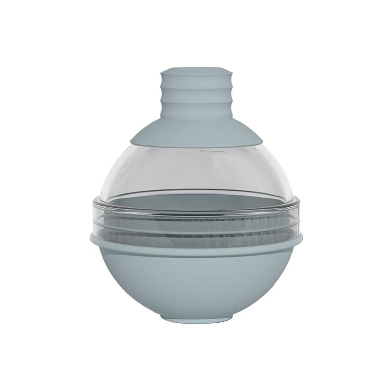 

1/2 шт. Большая круглая форма для изготовления ледяных шариков, силиконовая, для виски, с крышкой-воронкой 2-в-1, форма для льда в виде большой сферы для коктейлей 1Pcs серый