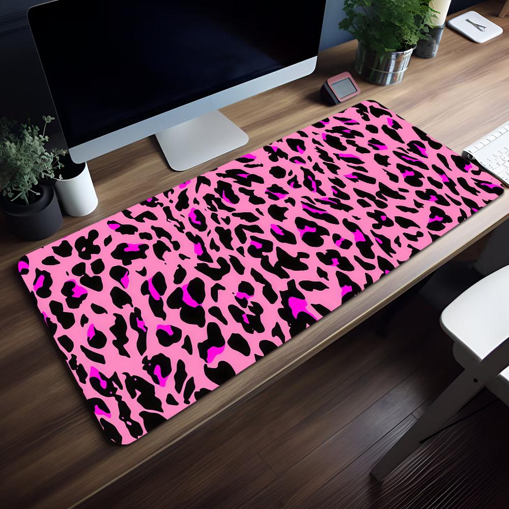 Mouse Leopard Print Pad NonSlip Lockedge Office Student Gaming Thickened Large Writing Cartoon Cushion Mousepad