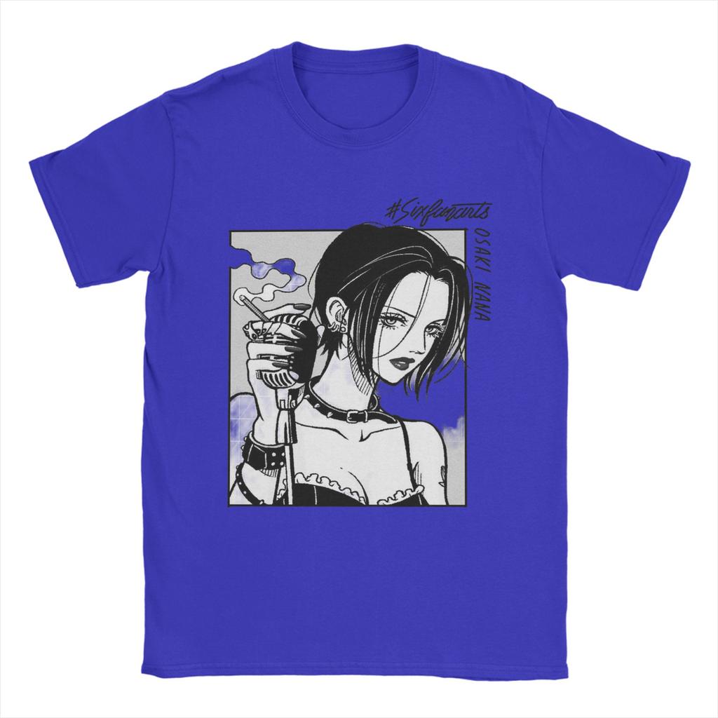 NANA T Shirts Men Women Cotton Funny T-Shirts O Neck Anime Nana Osaki Tees Short Sleeve Tops Plus Size