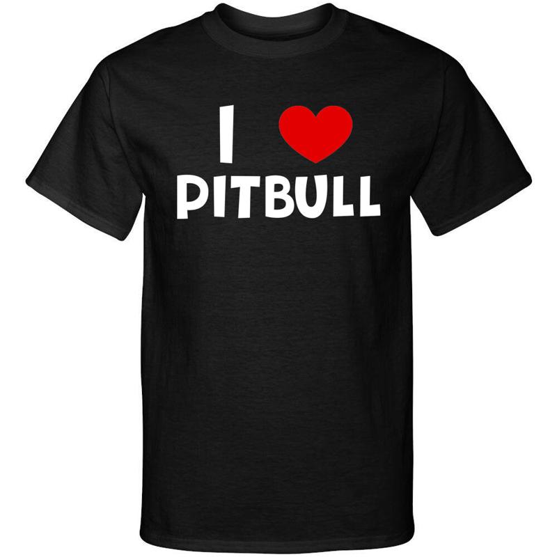 

I Love Pitbull I Heart Pitbull Premium Fashion Graphic Tee Shirt 5XL різнокольоровий