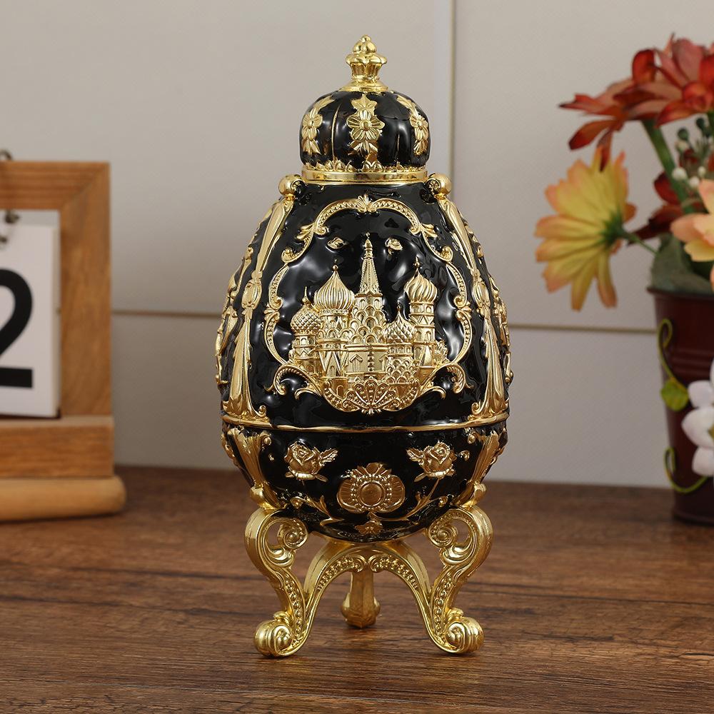 Vintage Automatic Toothpick Holder Creative Crown Castle Design Three Legged Toothpick Organizer for Home Restaurant