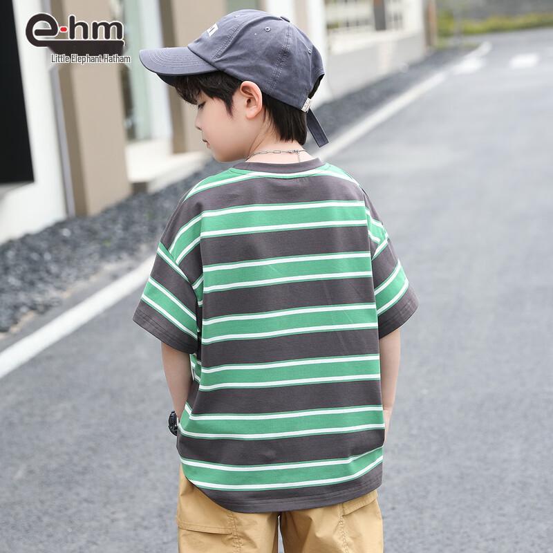 Little Elephant Hamm Boys' Striped Short Sleeve T-Shirt