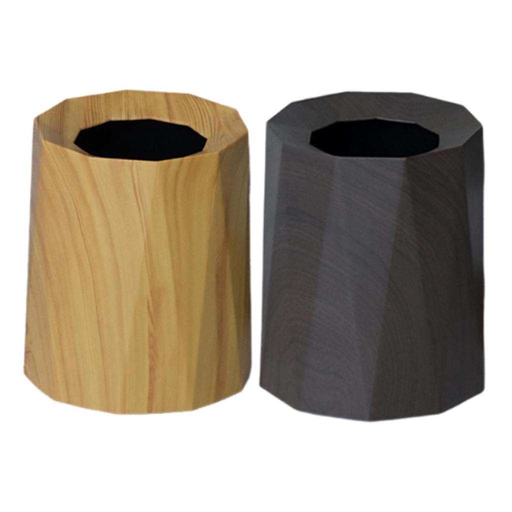 Round Trash Can, Waste Paper Basket, Nordic Reusable Trash Can, for Patio,