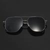 Mens Pilot Aviator Black Sunglasses Protection Shades Polarized Sunglasses