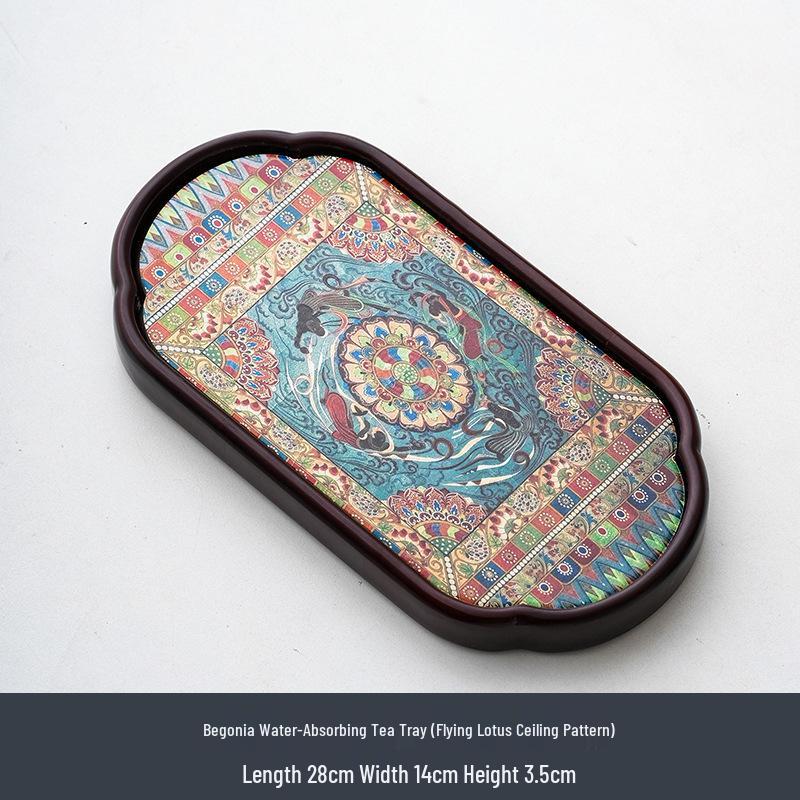 Water Absorbent Tea Tray - Small Chinese Gongfu Tea Set Accessory and Coaster for Tea Ceremony.