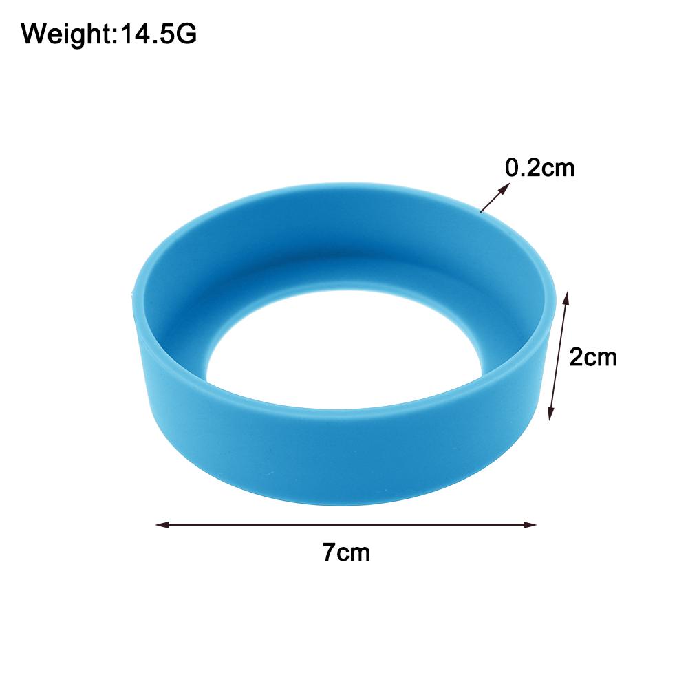 1Pcs 7CM Silicone Water Cup Gasket Anti-wear And Scratch Sleeve Insulation Bottom Protective Washable And Reusable Odorless