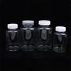 Frasco de Plástico Transparente 15-500ML Boca Larga Frasco de Medicamento com Tampa de Rosca Selo Frascos Recipiente para Reagente Líquido Grau Alimentar
