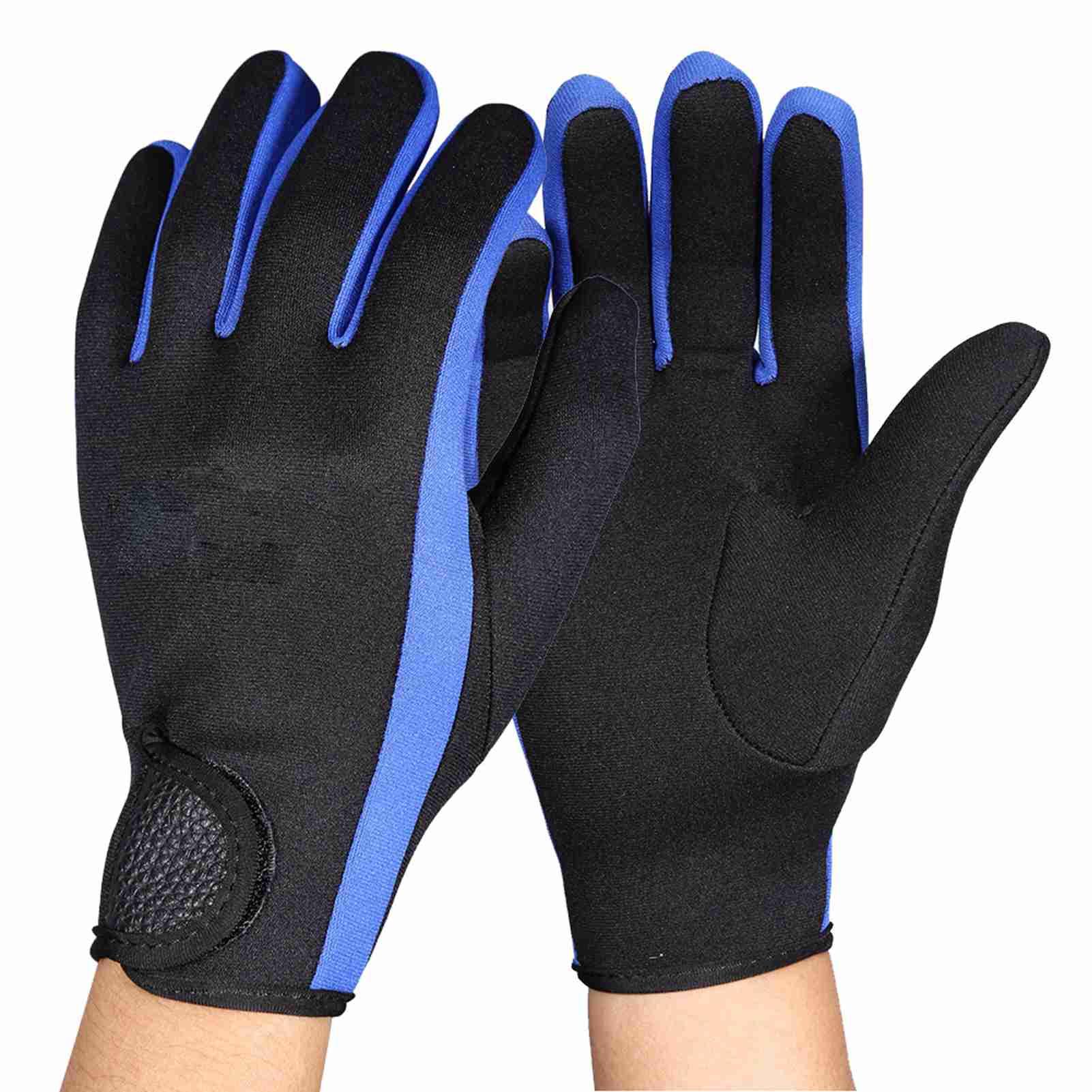 

1PairCelsiusSet Diving Neoprene Snorkeling Kayaking Surfing Sport Hook And Gloves Black Blue M